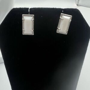 Kendra Scott  Paola 14K Silver Plated Earrings, Mother Of Pearl 0691